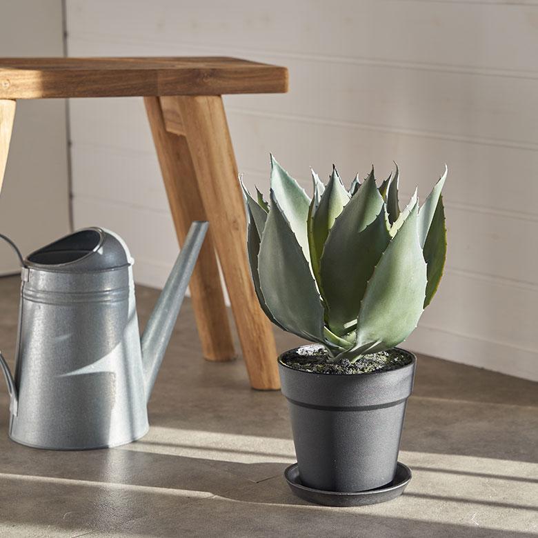 フェイク グリーン アガベ 高さ 32cm 観葉 植物 アーティフィシャル プランツ リュウゼツラン ポット 付 人工 多肉 おしゃれ リゾート 雑貨 造花 西海岸 98922 | ブランド登録なし | 05