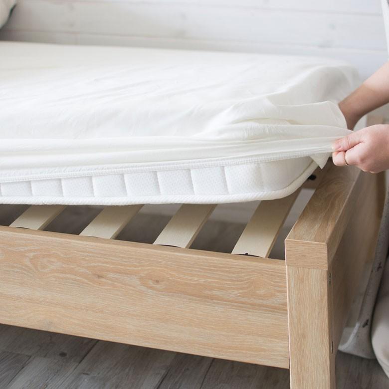 布団カバー3点セット シングルベッド用 掛け布団カバー ボックスシーツ 枕カバー ベッドタイプ 綿100% カバーリング ファスナー 全周ゴム仕様 99004 | ブランド登録なし | 05