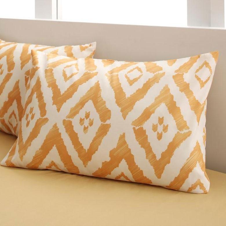 ボックスシーツ 布団カバー3点セット セミダブルベッド用 枕カバー 幾何学柄 ダイヤ柄 無地 綿 掛け布団カバー ファスナー 全周ゴム 99009 | ブランド登録なし | 04