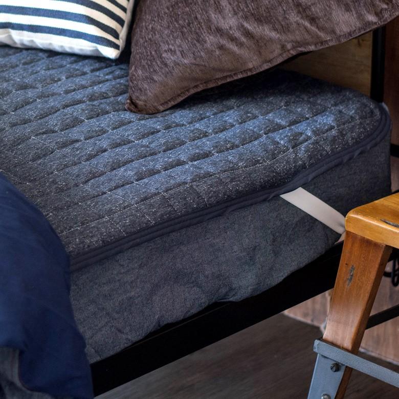 シングル ボックスシーツ BOXシーツ デニム コットン100% ウォッシャブル 丸洗い シングルサイズ S デニム生地 ブルー デニムブルー 西海岸 99011 | ブランド登録なし | 04