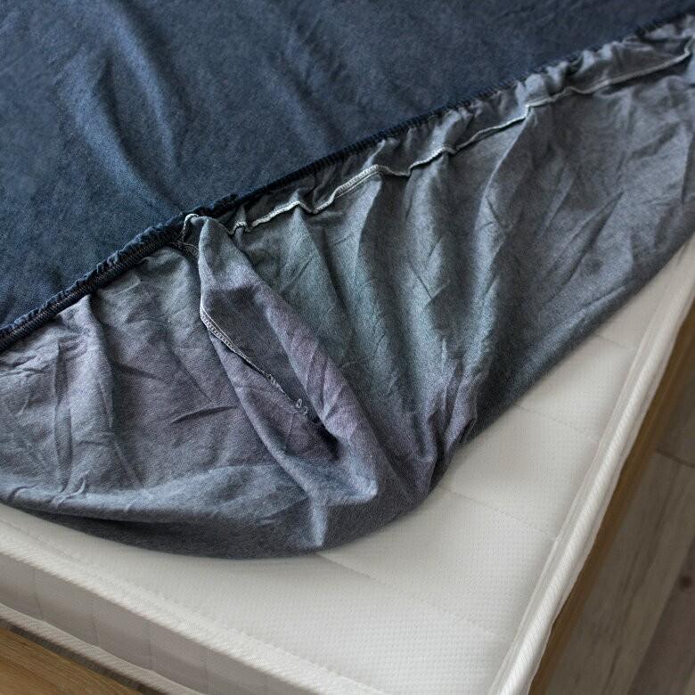 シングル ボックスシーツ BOXシーツ デニム コットン100% ウォッシャブル 丸洗い シングルサイズ S デニム生地 ブルー デニムブルー 西海岸 99011 | ブランド登録なし | 05