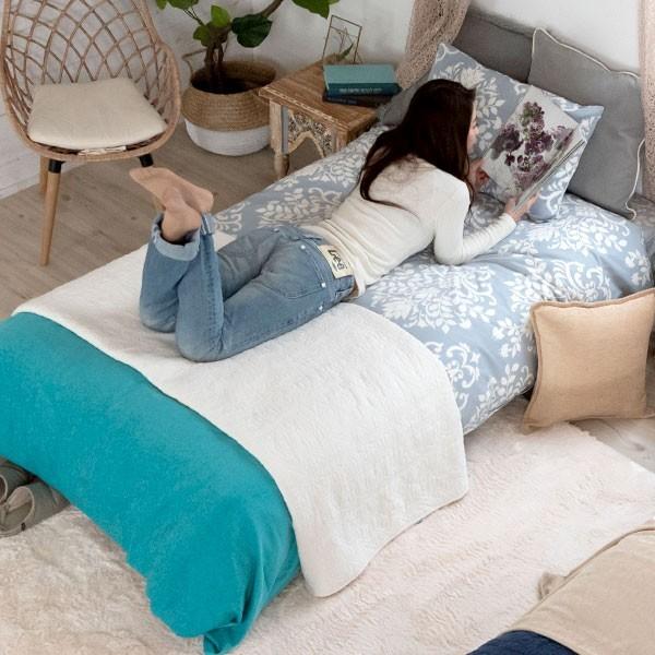 ベッドカバー シングル 3点セット 掛け布団カバー ボックスシーツ 枕カバー ダマスク柄 グレー ベッドタイプ 綿100% 洗える 吸湿性 99070 | ブランド登録なし | 02