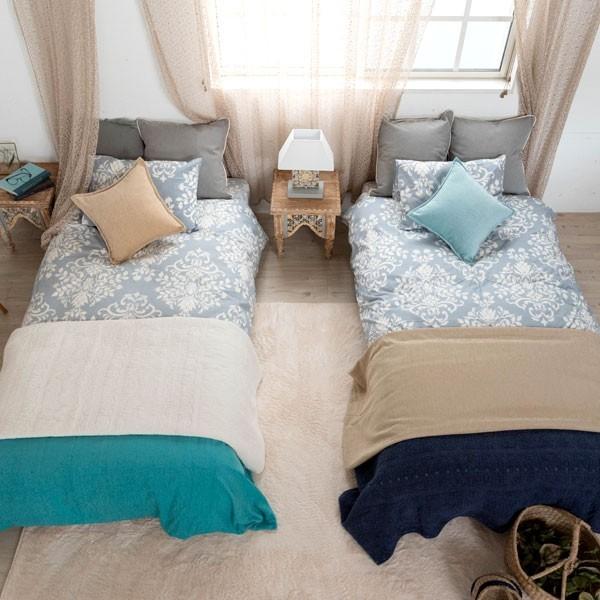 ベッドカバー シングル 3点セット 掛け布団カバー ボックスシーツ 枕カバー ダマスク柄 グレー ベッドタイプ 綿100% 洗える 吸湿性 99070 | ブランド登録なし | 05