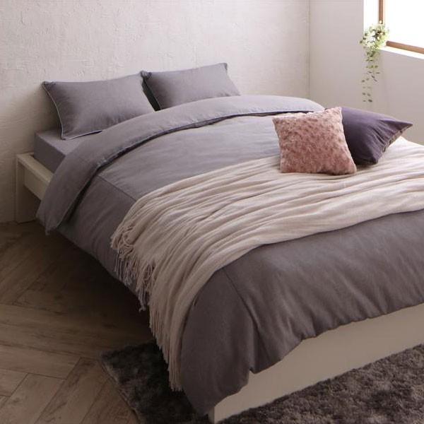 ベッドカバー シングル 3点セット 掛け布団カバー ボックスシーツ 枕カバー 無地 グレー シンプル  綿100% 洗える 吸湿性 99071 | ブランド登録なし | 05
