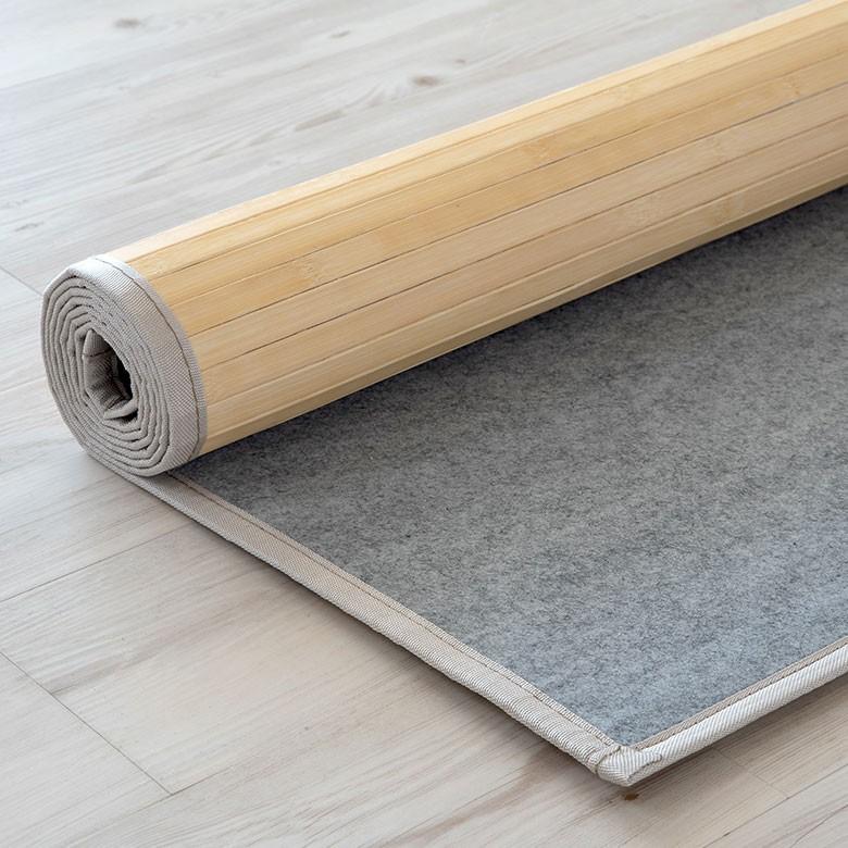 バンブーラグ ラグ 竹 約 W 140cm D 200cm ２畳 ナチュラル ブラウン 長方形 竹ラグ 涼感 天然素材 無垢 バンブー 涼しい 夏 夏用 吸湿 おしゃれ 99073 | ブランド登録なし | 19