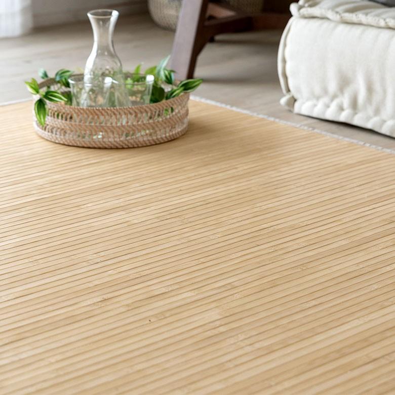バンブーラグ ラグ 竹 約 W 200cm D 240cm ３畳 ナチュラル ブラウン 長方形竹ラグ 涼感 天然素材 無垢 バンブー 涼しい 夏 夏用 吸湿 おしゃれ 99074 | ブランド登録なし | 13