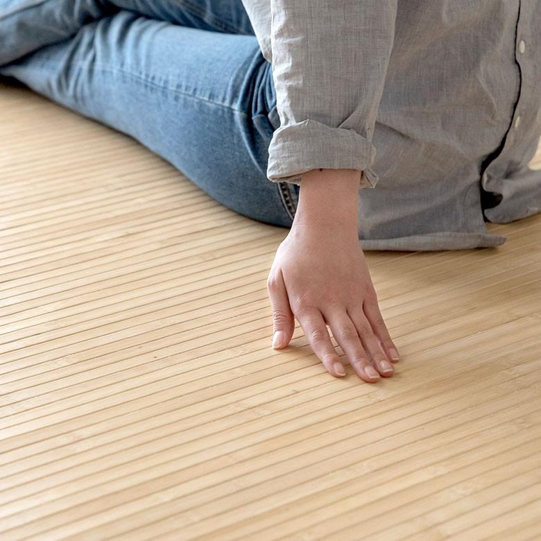 バンブーラグ ラグ 竹 約 W 200cm D 240cm ３畳 ナチュラル ブラウン 長方形竹ラグ 涼感 天然素材 無垢 バンブー 涼しい 夏 夏用 吸湿 おしゃれ 99074 | ブランド登録なし | 11