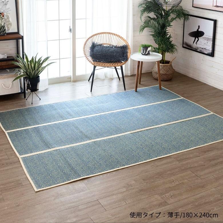 い草ラグ い草 ラグ 約 W 180cm D 180cm 薄手 抗カビ 消臭 鎮静 抗菌 天然素材 敷物 ひんやり 夏 和 和モダン インテリア 涼しい おしゃれ マット 99076 | ブランド登録なし | 04