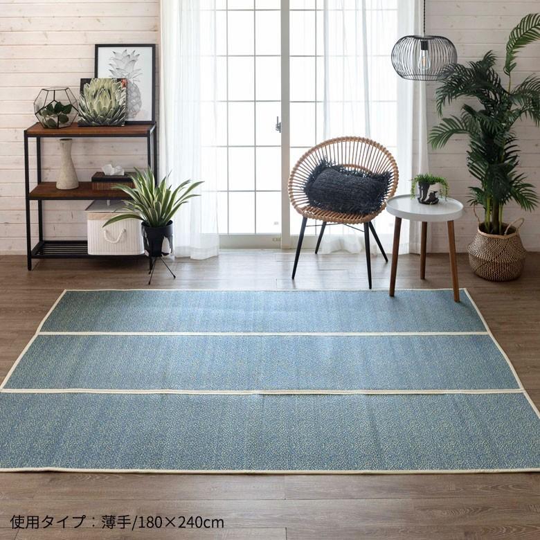 い草ラグ い草 ラグ 約 W 180cm D 180cm 薄手 抗カビ 消臭 鎮静 抗菌 天然素材 敷物 ひんやり 夏 和 和モダン インテリア 涼しい おしゃれ マット 99076 | ブランド登録なし | 14