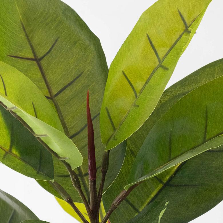 フェイクグリーン ゴムの木 鉢付き 観葉植物 グリーン アーティフィシャルプランツ フェイクプランツ ポット付き ボタニカル インテリア カフェ 店舗 99089 | ブランド登録なし | 01