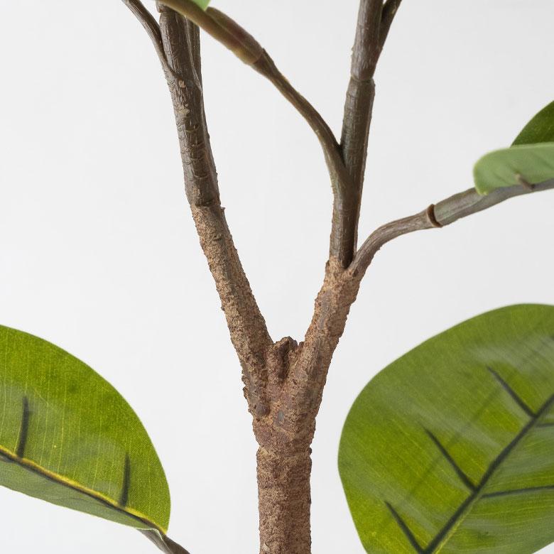 フェイクグリーン ゴムの木 鉢付き 観葉植物 グリーン アーティフィシャルプランツ フェイクプランツ ポット付き ボタニカル インテリア カフェ 店舗 99089 | ブランド登録なし | 13