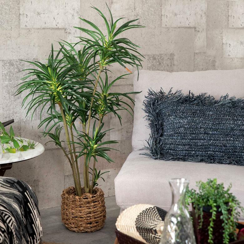 フェイクグリーン ユッカ 鉢付き 観葉植物 グリーン アーティフィシャルプランツ フェイクプランツ ポット付き ボタニカル インテリア カフェ 店舗 99091 | ブランド登録なし | 16