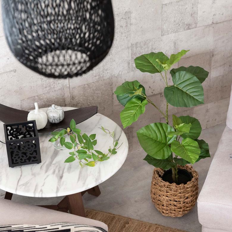フェイクグリーン フィカス ウンベラータ 鉢付 観葉植物 グリーン アーティフィシャルプランツ フェイクプランツ ポット付 ボタニカル インテリア カフェ 99092 | ブランド登録なし | 07