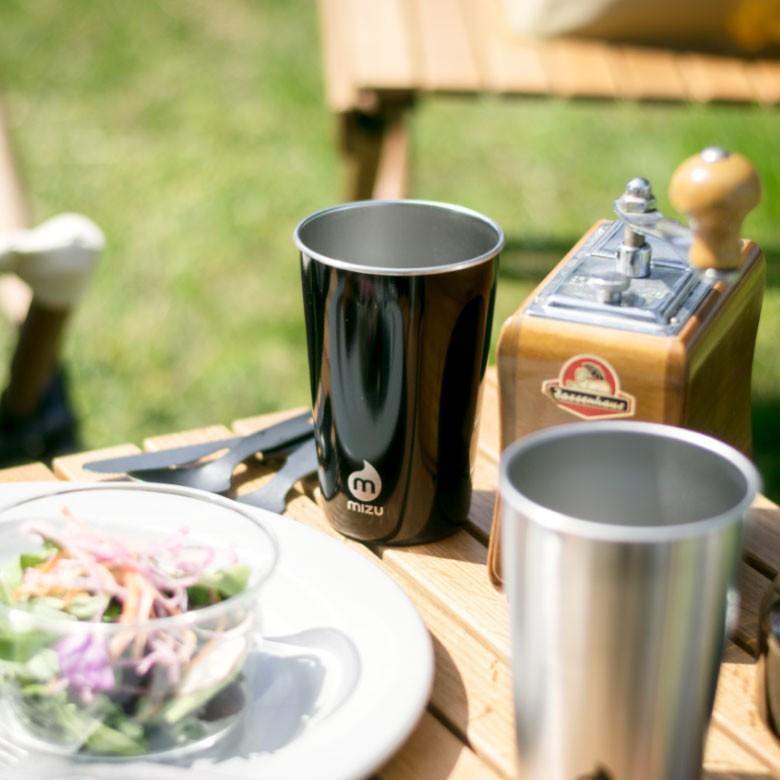 タンブラー ビアカップ コップ ステンレス製 グラス カップ 480ml ブラック シルバー キャンプグッズ BBQ おしゃれ かっこいい MIZU Party Cup キッチン 99501 | ブランド登録なし | 08