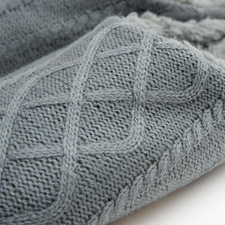 スリッパ ルームシューズ ニット 室内履き ホワイト グレー レディース メンズ シンプル 網目模様 おしゃれ 北欧 99600 | ブランド登録なし | 07