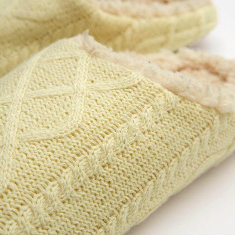 スリッパ ルームシューズ ニット 室内履き ホワイト グレー レディース メンズ シンプル 網目模様 おしゃれ 北欧 99600 | ブランド登録なし | 08