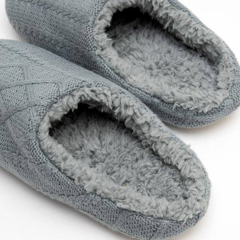 スリッパ ルームシューズ ニット 室内履き ホワイト グレー レディース メンズ シンプル 網目模様 おしゃれ 北欧 99600 | ブランド登録なし | 09