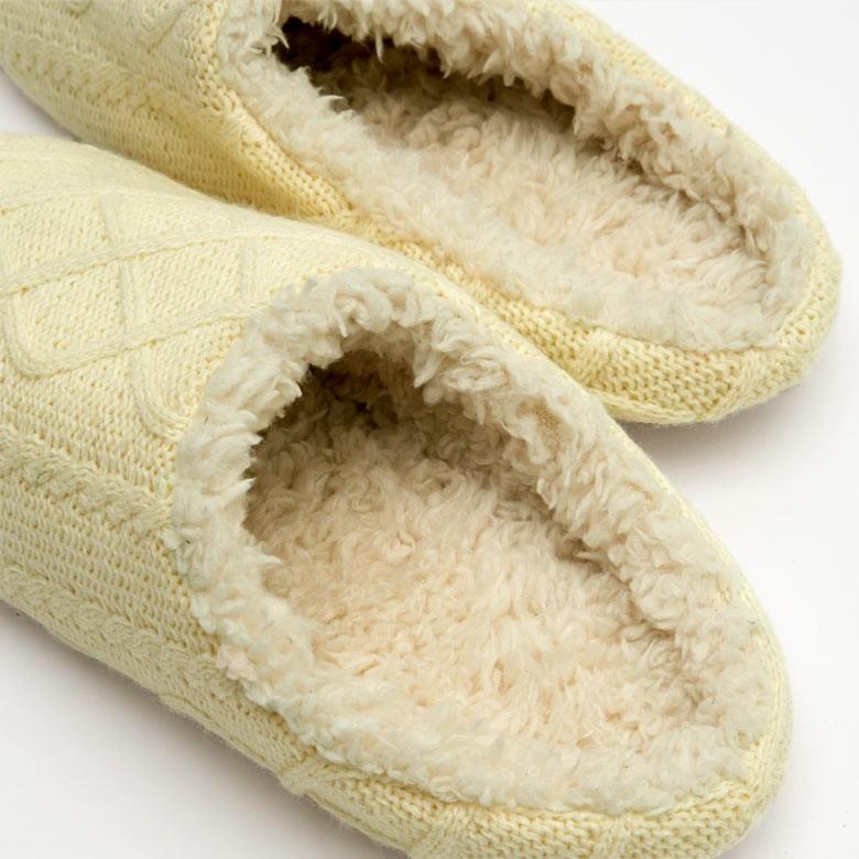 スリッパ ルームシューズ ニット 室内履き ホワイト グレー レディース メンズ シンプル 網目模様 おしゃれ 北欧 99600 | ブランド登録なし | 10