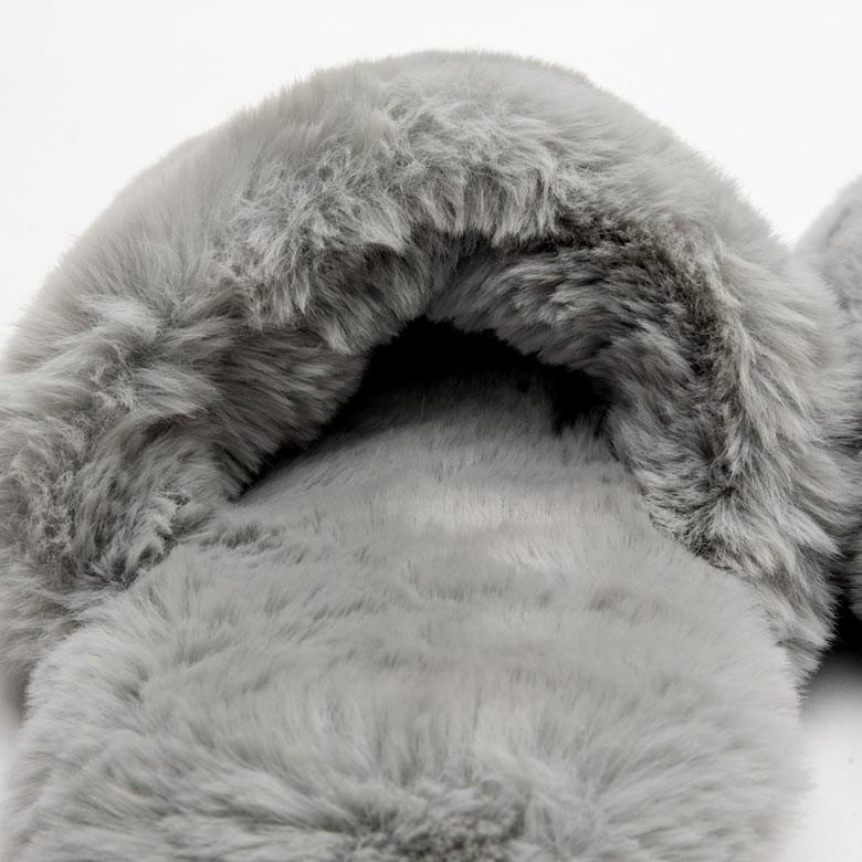 スリッパ ルームシューズ フェイクファー 室内履き ホワイト グレー レディース メンズ シンプル おしゃれ 北欧 99602 | ブランド登録なし | 09