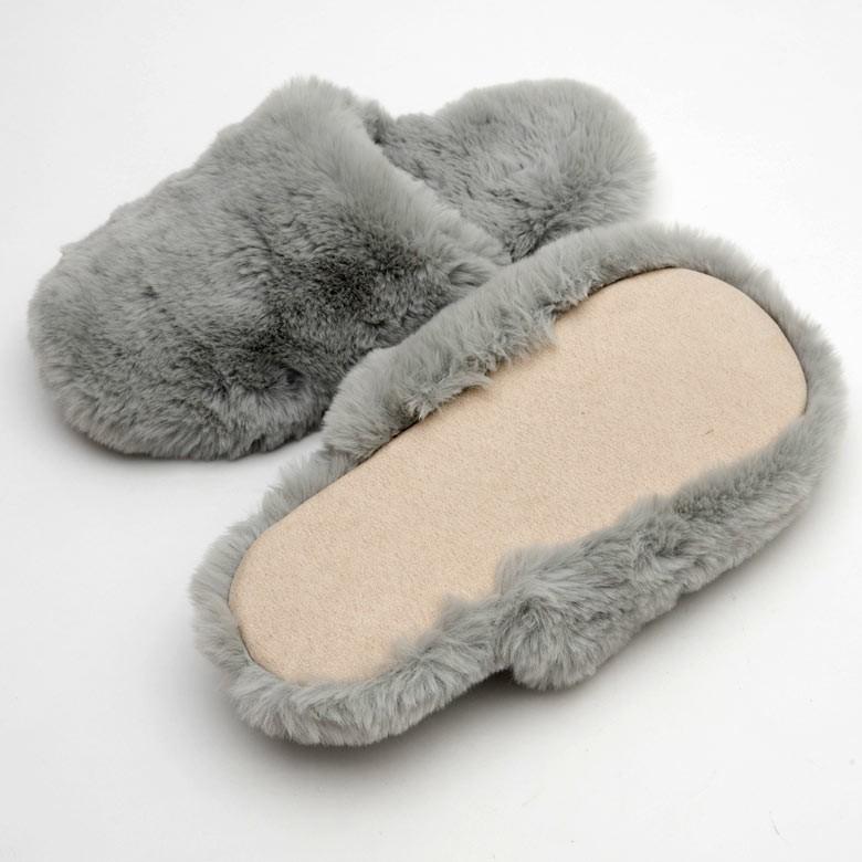 スリッパ ルームシューズ フェイクファー 室内履き ホワイト グレー レディース メンズ シンプル おしゃれ 北欧 99602 | ブランド登録なし | 11