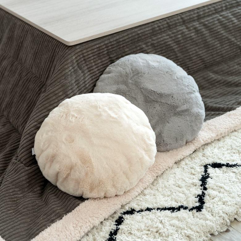 アイボリー ファー クッションカバー 163x123cm アルパカ 長毛アルパカ