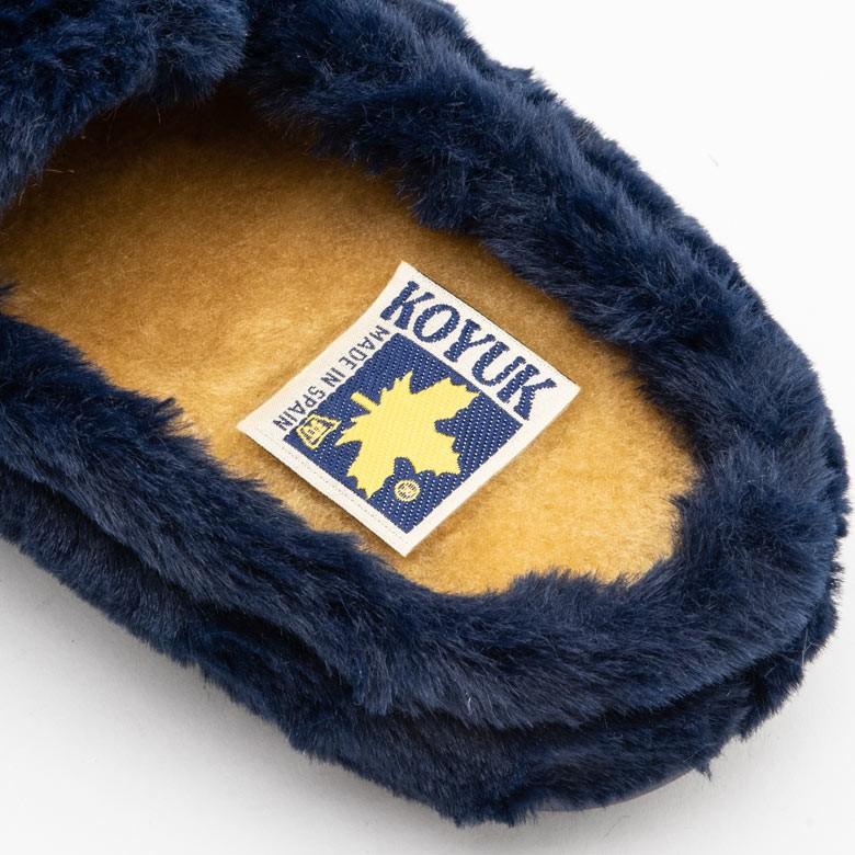 スリッパ ルームシューズ ファー サボ 室内履き サンダル 男前 ラバーソール あったか レディース ブラック ネイビー グレー 無地 S M L 99700 | ブランド登録なし | 26