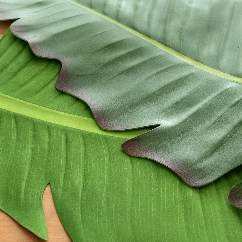 テーブルランナー バナナリーフ型 グリーン ボタニカル 葉っぱ マット アジアン キッチン雑貨 おしゃれ キッチン用品 99802 | ブランド登録なし | 03