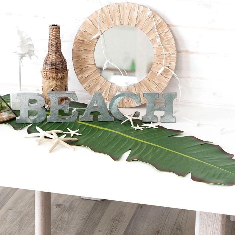 テーブルランナー バナナリーフ型 グリーン ボタニカル 葉っぱ マット アジアン キッチン雑貨 おしゃれ キッチン用品 99802 | ブランド登録なし | 07