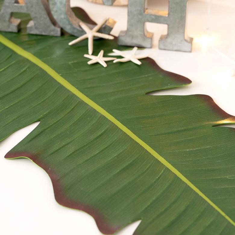 テーブルランナー バナナリーフ型 グリーン ボタニカル 葉っぱ マット アジアン キッチン雑貨 おしゃれ キッチン用品 99802 | ブランド登録なし | 08