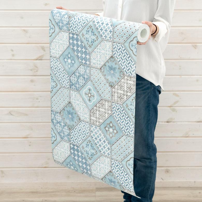 壁紙 はがせる モザイクタイル柄 フリース壁紙  ウォールシート DIY リフォーム 補修 クロス 賃貸 おしゃれ 9990 | ブランド登録なし | 08