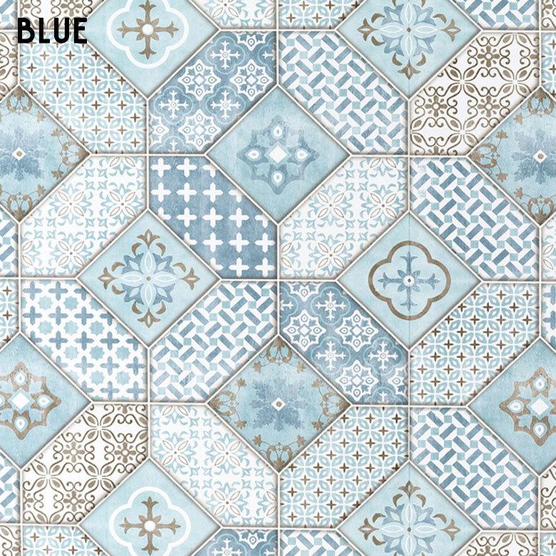 壁紙 はがせる モザイクタイル柄 フリース壁紙  ウォールシート DIY リフォーム 補修 クロス 賃貸 おしゃれ 9990 | ブランド登録なし | 09