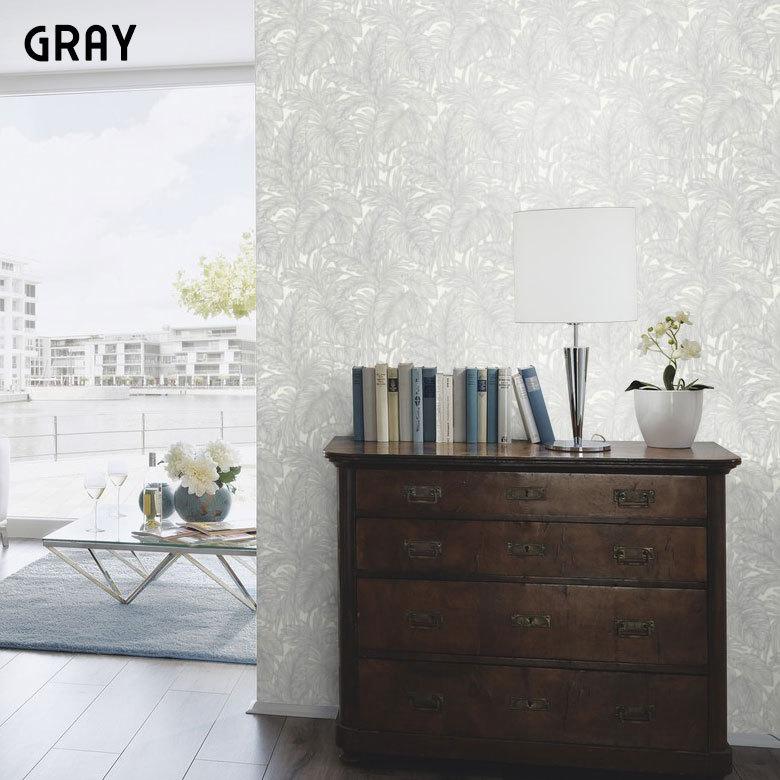 はがせる壁紙 フリース壁紙 ウォールシート シール クロス DIY リフォーム 賃貸 模様替え リーフ柄 ボタニカル柄 99913 | ブランド登録なし | 19