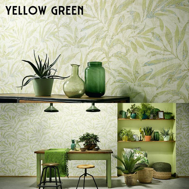 はがせる壁紙 フリース壁紙 ウォールシート シール クロス Diy リフォーム 賃貸 模様替え リーフ柄 ボタニカル柄 Elements 通販 Yahoo ショッピング