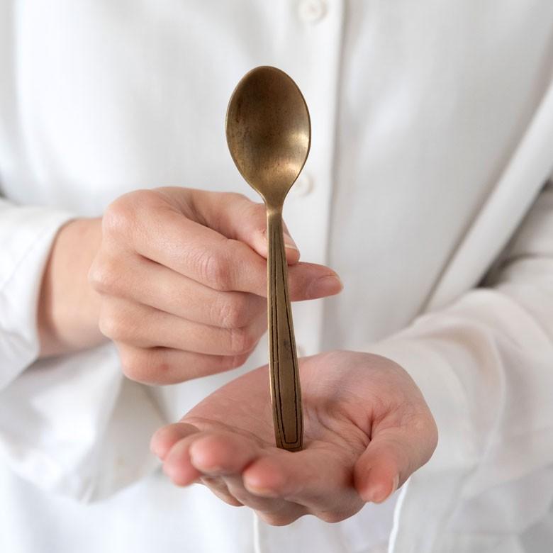 取っ手 ドアノブ 真鍮製 フォーク型 スプーン型 アンティーク風  つまみ DIY 付け替え 引き出し 家具 ハンドル 真鍮ノブ アジア工房 a-1375 | ブランド登録なし | 10