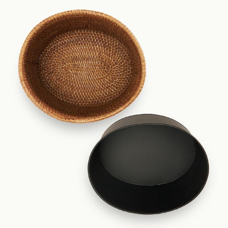 ゴミ箱 おしゃれ 蓋付き ふた付き 袋が見えない 分別 12L ラタン 籐 北欧 ナチュラル 無地 シンプル　柄なし リビング 洗面所 インテリア雑貨 西海岸 a-14 | ELEMENTS（インテリア） | 11