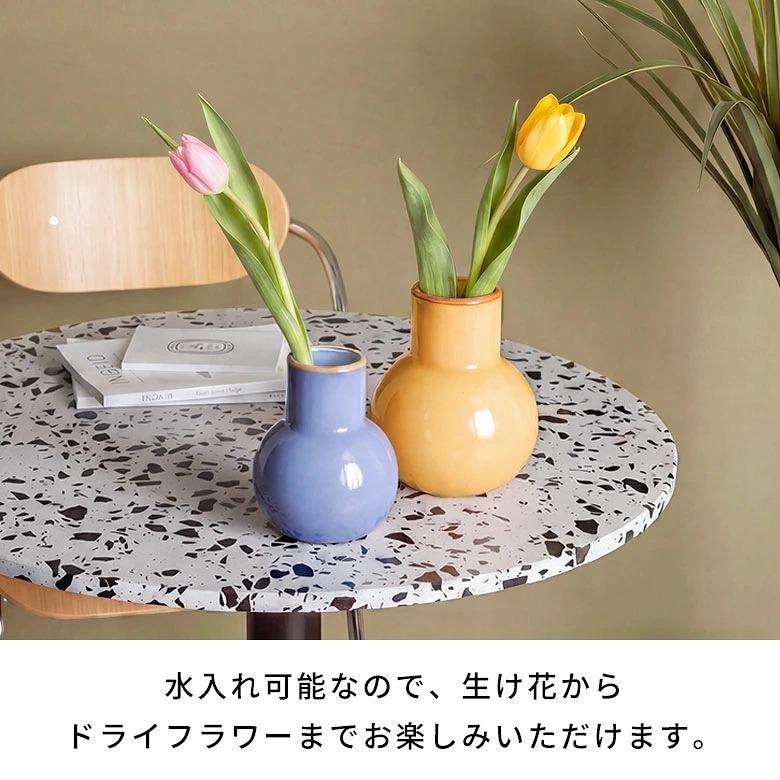 花瓶 フラワーベース COLO カラフル パステル 韓国 丸い おしゃれ 北欧 かわいい 一輪挿し ピンク イエロー ブルー グレー オレンジ 玄関 インテリア a-9494 | ブランド登録なし | 08