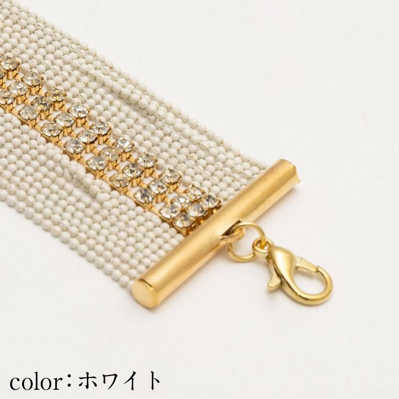 ブレスレット ３連 ラインストーン ボールチェーン アジアン エスニック バリ雑貨 おしゃれ レディース b-1165 | ブランド登録なし | 08