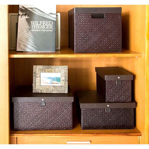 パンダンで出来たフタ付収納ボックス Sサイズ 2色展開 アジア工房 b-1174 | ブランド登録なし | 01