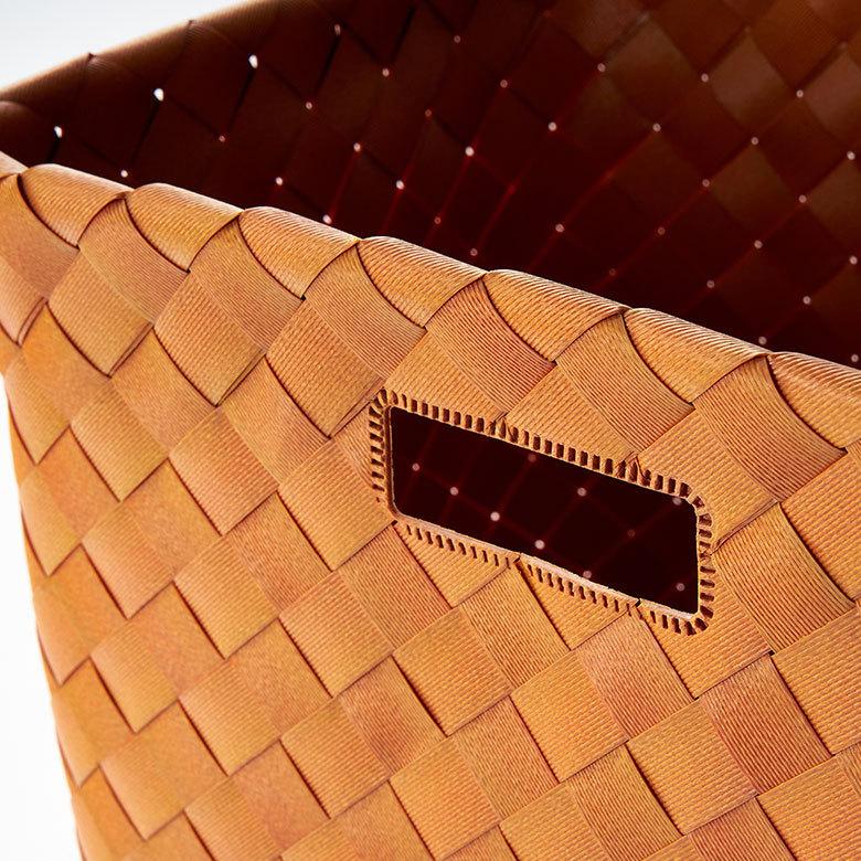 かご バスケット 洗える 持ち手付き 白樺風 籠 ポリエチレン 深型タイプ 丸洗い 収納 カラー ボックス 対応 おしゃれ 北欧 韓国 インテリア  西海岸 b-66 | ELEMENTS（インテリア） | 20