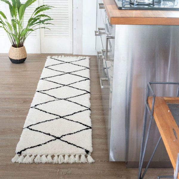キッチンマット ラグマット 約 45×185cm ベニオワレン風 メッシュ 長方形 室内 ラグ カーペット ホットカーペット 床暖房対応 おしゃれ 北欧 b1b-83 | ELEMENTS（インテリア） | 08