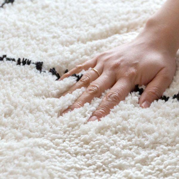 ラグ ラグマット 約 100×140cm ベニオワレン風 メッシュ 長方形 室内 カーペット ホットカーペット 床暖房対応 おしゃれ 北欧 b1c-83 | ELEMENTS（インテリア） | 04