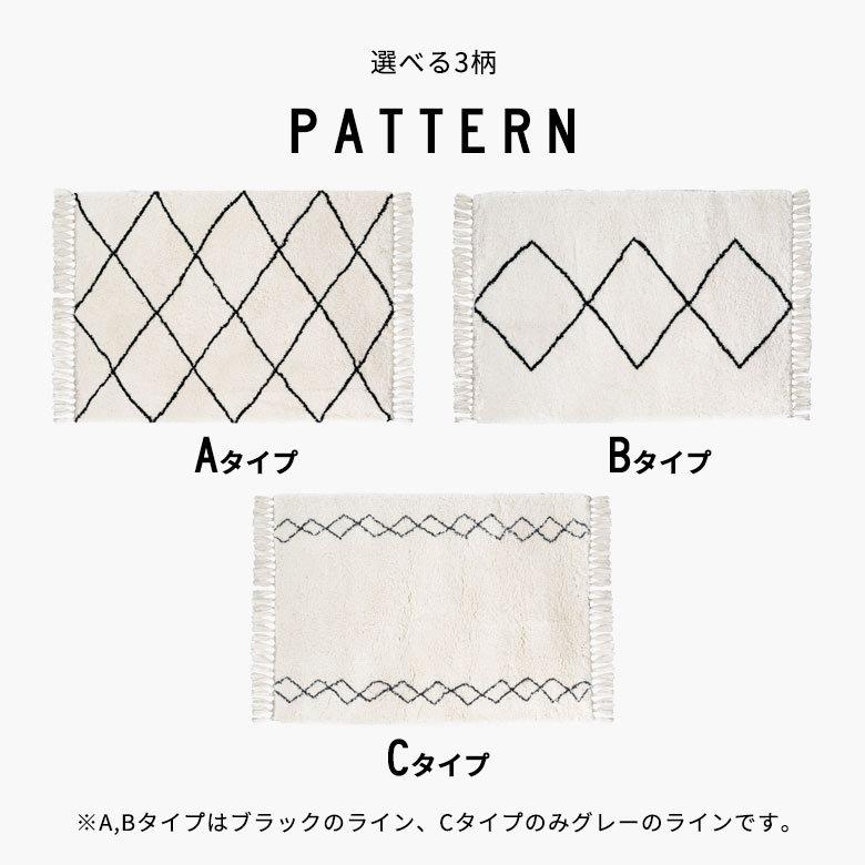 ラグ ラグマット 約 100×140cm ベニオワレン風 メッシュ 長方形 室内 カーペット ホットカーペット 床暖房対応 おしゃれ 北欧 b1c-83 | ELEMENTS（インテリア） | 08