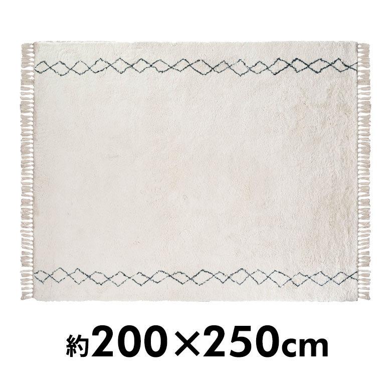ラグ ラグマット 約 200×250cm ベニオワレン風 メッシュ 長方形 室内 カーペット ホットカーペット 床暖房対応 おしゃれ 北欧 b1f-83 | ELEMENTS（インテリア） | 04