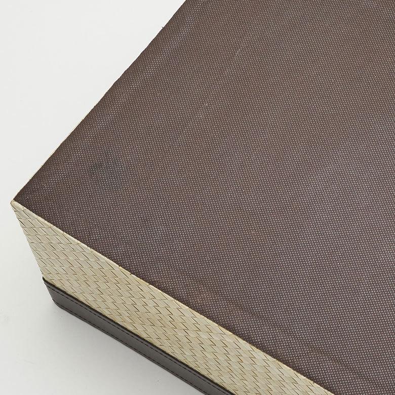 パンダン製ポイントレザーのスクエア収納ボックス Mサイズ 2色展開 アジア工房 bm-1174 | ブランド登録なし | 07