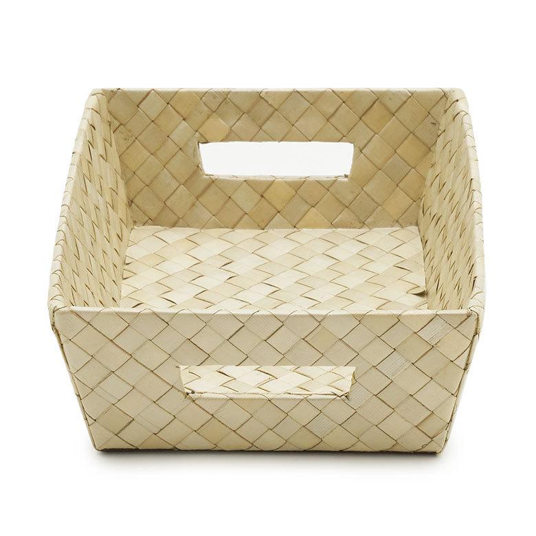 持ち手付き バスケット トレイ  Sサイズ パンダン 収納 トレー かご バスケット 整理 小物 入れ 籠 ケース ボックス ナチュラル 西海岸 bt-11736 | ELEMENTS（インテリア） | 04