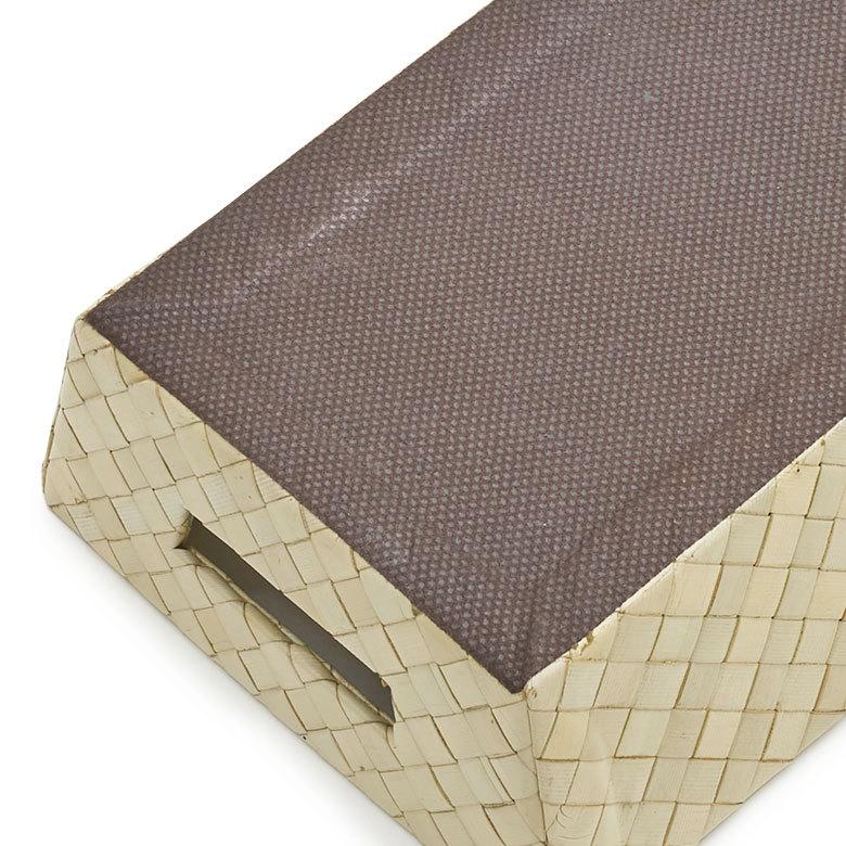 持ち手付き バスケット トレイ  Sサイズ パンダン 収納 トレー かご バスケット 整理 小物 入れ 籠 ケース ボックス ナチュラル 西海岸 bt-11736 | ELEMENTS（インテリア） | 07