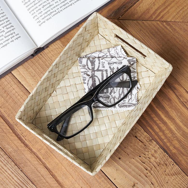 持ち手付き バスケット トレイ  Sサイズ パンダン 収納 トレー かご バスケット 整理 小物 入れ 籠 ケース ボックス ナチュラル 西海岸 bt-11736 | ELEMENTS（インテリア） | 08