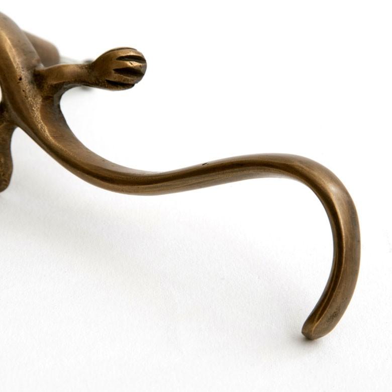 取っ手 ドアノブ 真鍮製 ヤモリ型 アンティーク風 つまみ DIY 付け替え 引き出し 家具 ハンドル 真鍮ノブ アジア工房 c-1375 | ブランド登録なし | 17