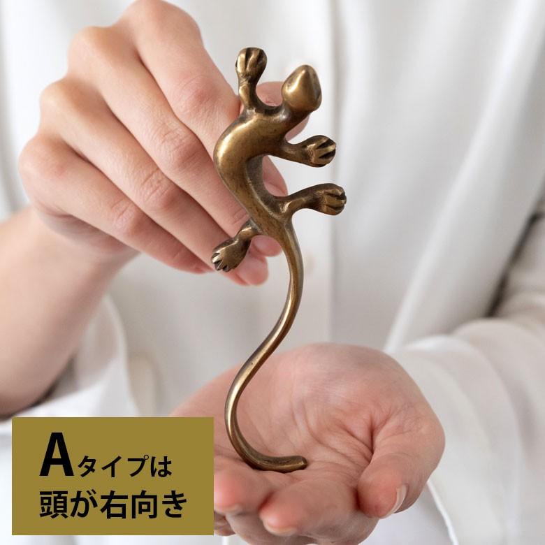 取っ手 ドアノブ 真鍮製 ヤモリ型 アンティーク風 つまみ DIY 付け替え 引き出し 家具 ハンドル 真鍮ノブ アジア工房 c-1375 | ブランド登録なし | 05