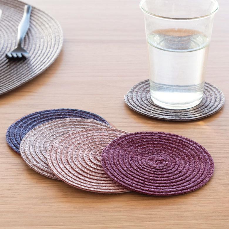 コースター  おしゃれ テーブルウェア 水洗い 和 モダン 丸 正円 ラウンド プレース プレイスコースター 1枚 グレイッシュ 5色 キッチン Riche リッシュ c-67000 | ELEMENTS（インテリア） | 07